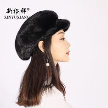 Load image into Gallery viewer, XINYUXIANG Luxury Fashion Mink fur Baseball Cap Women winter