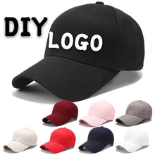 Load image into Gallery viewer, DIY Logo Custom-made Brand Baseball Cap Running Snapback Cotton