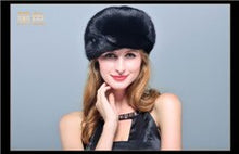 Load image into Gallery viewer, HM019 women's winter hats Real genuine mink  fur hat  winter women's