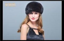 Load image into Gallery viewer, HM019 women's winter hats Real genuine mink  fur hat  winter women's