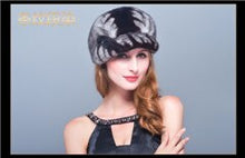 Load image into Gallery viewer, HM019 women's winter hats Real genuine mink  fur hat  winter women's