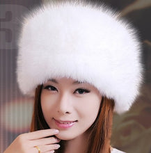 Load image into Gallery viewer, New Fur Hat Real Nature Fox Fur Cap Female Princess Style